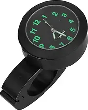 Anneome Motorcycle Handlebar Clock Aluminum Table Clock with Night Light Easy to Install Brake Master Durable Lightweight for Motorcycles and Electric Vehicles Black