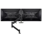Atdec AWM Single Arm - Dual Rail - up to 2x 27" wide screens - <16kg - F Clamp - Black