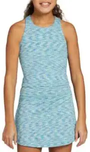 DSG ' GIRLS ' MOMENTUM TANK ' BUILT IN SHELF BRA ' BLUE SPACE DYE - LARGE