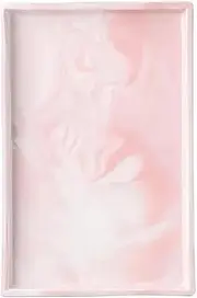 [TOMVAES] Marble Tray, Ecorative Rectangular Ceramic Plate,Rings Desktop Storage, Jewelry Display Salver,Serving Holloware for Kitchen and Home Decor,28x16 CM