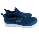 NEW Skechers Dynamight Real Smooth Navy Blue Sneakers Wide Fit Size 11 Slip-Ons