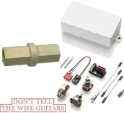 EMG 85 WHITE ACTIVE SOLDERLESS HUMBUCKER PICKUP SHORT SHAFT POTS ( HEX DRIVER )