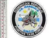 US Marshal Service USMS Dominican Republic Fugitive Task Force Service Patch