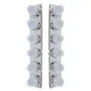 Peterbilt Stainless Bracket Twelve 19 LED Reflector - Amber LED/Clear Lens
