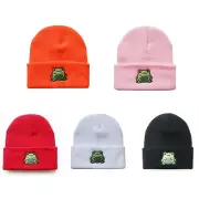 Cartoon for Frog Embroidery Knitted Hat Casual Hat Fashion FallWi