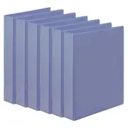 6x Marbig PP Clearview 2 D-Ring 38mm A4 Insert Binder File Paper Organiser PRPL