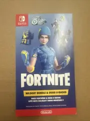 Nintendo Switch Fortnite Wildcat bundle *CODE ONLY UNUSED* No Console Included