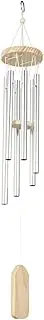 Silver 6 Tube Wind Wind Chimes Door Wall Hanging Ornament Home Garden Outdoor Decor Wind Chimes