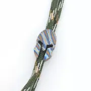 Titanium Alloy Spartan Folding Knife Lanyard Bead Paracord Necklace Pendant EDC