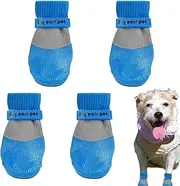Dog Walking Boots | Dogg Shoes for Large Dogs | Ddog Boots for Injured Paws | Non-Slip Dog Shoes with Reflective Straps | Portable Puppy Rubber Soles Paw Covers Protectors for Indoor, Running