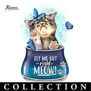 Kayomi Harai Sculptural Sassy Cat Glitter Globe Collection