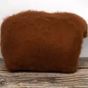 Maori Batt (Dyed Siena) DHG 100g felting spinning fibre wool art craft Brown