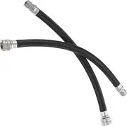 Totority 2pcs Extension Tube Bicycle Pump Replacement Hose Bike Pump Extender Extended Cord Bicycle Air Pump Extension Hose Extendable Pump Hose Pump Extender Tube Inflator Bicycles Black