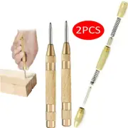 2Pcs Spring Loaded Center Punch Automatic Center Punch Tool Auto Center Punch