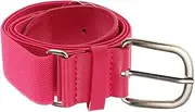 [Minkissy] Elastic Belt Baseball Little Softball Youth Adjustable for Waist Adult Stretchy Belts Neon Belt Pink Zinc Alloy
