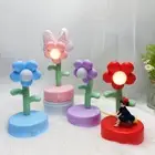Cute LED Flower Night Lamp Mini Bedside Light Table Lamp Children Toy