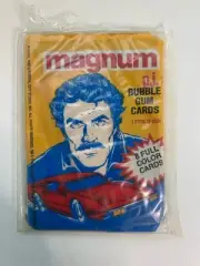 1983 Donruss Magnum PI TV Trading Cards 8-Card Wax Pack Tom Selleck w/Gum
