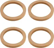 Car Speaker Wooden Spacer Rings, 4Pcs 6.5 Inch Custom Installation Mounting Adapter Rings