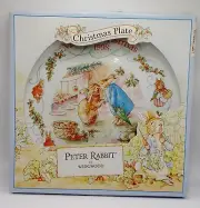 Vintage Wedgwood Peter Rabbit 1998 Merry Christmas Plate Collectible NOS