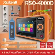 Rsrteng 4.3 inch Multifunction OTDR Fiber Optic Tester OPM VFL OLS RJ45 USB
