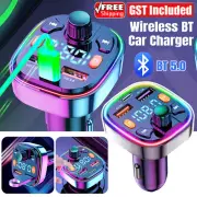 Wireless Bluetooth Car FM Transmitter Handsfree Kit MP3 Player AdapterCharger AU