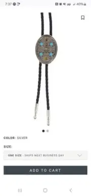 Cody James® Oval Arrows Bolo Tie