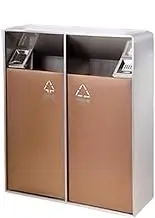 Outdoor Trash Can Outdoor Garbage Cans Commercial Stainless Steel Hotel Lobby Vertical Smoke Extinguishing Barrel Elevator Entrance Peel Box Outside Garbage can(Gold)