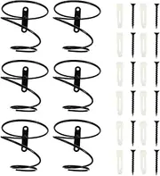 Metal Storage Rack Metal Storage Rack 6PCS Iron Wine Rack Wall Mounted Wine Bottle Holder Rack for Wine Storage Wall Wine Theme Decor Metal Brackets Metal Stand