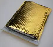 #5 Metallic Gold Bubble Mailer, 10.5" x 15.25" - Case of 50