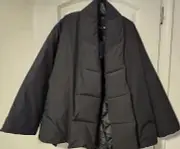 NASTY GAL COLLECTION NWT Padded belted kimono Jacket. Black org.$230