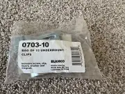 Blanco 0703-10 Set of 10 Sink Installation Undermount Clips - sealed!