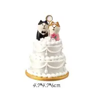 在飛比找Yahoo!奇摩拍賣優惠-現貨 貓咪婚禮蛋糕名片夾便條夾zakka微景觀擺飾拍攝道具 