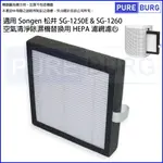 適用SONGEN松井SG-1250E SG-1260二合一空氣清淨除濕機替換用HEPA濾網濾心