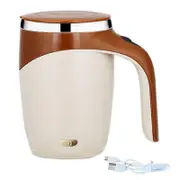 Automatic Magnetic Stirring Coffee Mug, Rotating Home Office Travel Mixing Cup- Coffee