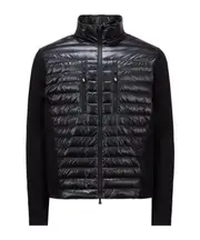Padded Zip-Up Sweatshirt S,M black