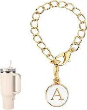 [SAVITA] Letter Charm Accessories for Stanley Cup, Letter Charm Accessories Personalized Name ID Letter Handle Charm Letter Charm for Stanley Tumblers (Letter A), Metal, No Gemstone