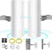 5.8G Wireless Bridge with Pole/Wall Mount Bracket - Extend Starlink Internet...