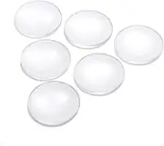 Craftdady 200 Pieces Half Round Flat Back Transparent Glass Cabochons Clear Glass Dome Cabochon for Photo Pendant Craft Jewelry Making, Round, 35mm