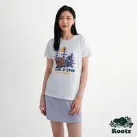 在飛比找momo購物網優惠-【Roots】Roots 女裝- WILDLIFE短袖T恤(