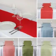 10 BURLAP TABLE RUNNERS 14x108" Rustic Natural Country Wedding Party Catering