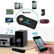 Wireless Bluetooth 3.5mm AUX Audio Music Home Car Receiver Adapter Mic