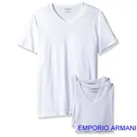 在飛比找momo購物網優惠-【EMPORIO ARMANI】男時尚品味標誌彈力棉白色內衣