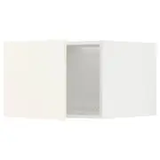 METOD top cabinet for fridge/freezer, white/Vallstena white, 60x60x40 cm