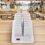 16* Restaurant Coaster Pager Guest Call Wireless Paging Queuing Calling System