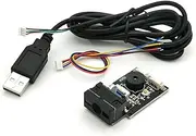 Mellisso GM65 USB Wired Barcode Scanner 1D 2D Bar Code Reader QR Code Reader Module CMOS Buzzer for Reminding with Cable UART