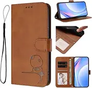 Phone Cover Compatible with Samsung Galaxy A23,Compatible with Samsung Galaxy F23 / M23 / M13 4G Lanyard【Card Slot Wallet】【Flip Stand】【Magnetic Clasp】 Case Brown