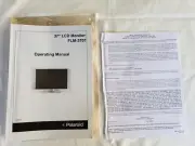 Polaroid LCD Monitor/ TV FLM-3701 Operating / Owner's Manual 604-L37K75-00 490