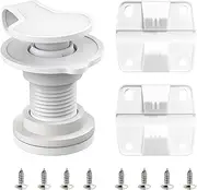 Cooler Replacement Parts Kit for Coleman,Ice Chest Plastic Hinges,Cooler Xtreme Drain Plug Assembly and Stainless Steel Screws Sets Compatible with Coleman Coolers（1.5" Shaft Length）