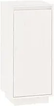 Shoe Cabinet for Entryway, Shoe Rack with 1 Door and 4 Shelves, Narrow Shoe Storage Cabinet, Freestanding Shoe Organizer for Living Room, White 35x35x80 cm Solid Wood Pine