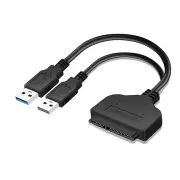 USB 3.0 to SATA Adapter Cable 22 pin For 2.5 inch HDD SSD Adapter Hard Disk Converter Laptop With Extra Power Data Cable
